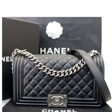 chanel boy 255|chanel black handbags.